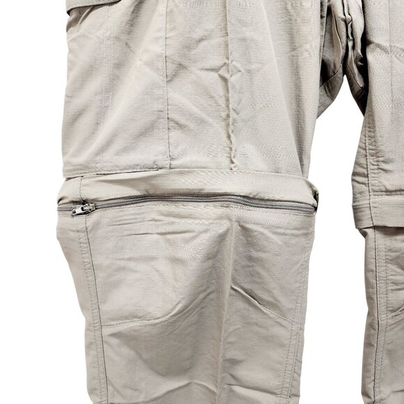 Columbia Fossil Silver Ridge Stretch Convertible Pants Shorts Men's NWT Brown - Picture 7 of 16